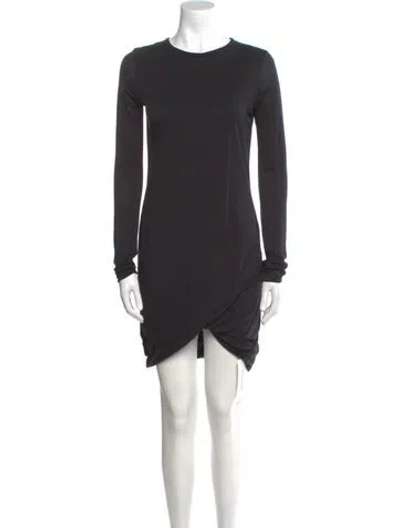Pre-owned Acne Studios Jersey Mini Dress In Gray