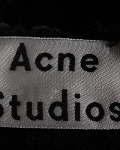 Pre-owned Acne Studios Jessia V-neck Dress In Black Linen