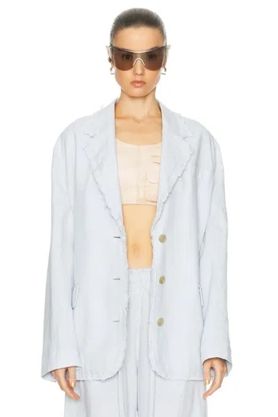 Acne Studios Jimoni Baggy Blazer In Pale Blue