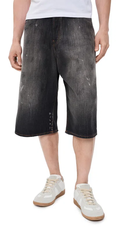 Acne Studios Judda Trafalgar Denim Shorts Black