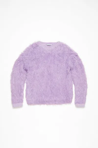Acne Studios Jumper Textured In Purple