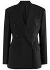 Acne Studios Juvel Pinstriped Wool-blend Blazer In Black