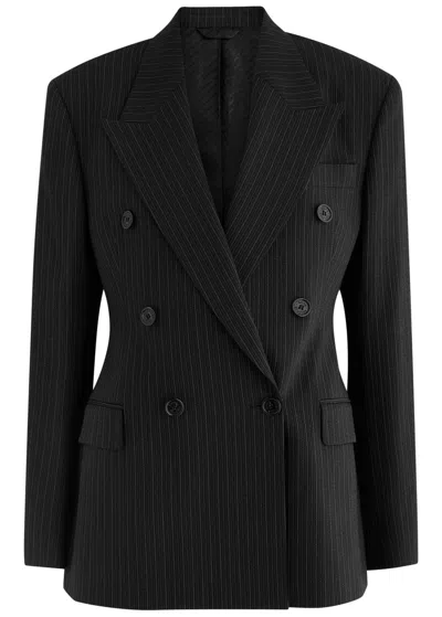 Acne Studios Juvel Pinstriped Wool-blend Blazer In Black