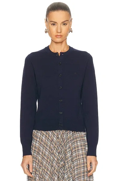 Acne Studios Kalas Yak Cardigan In Blue