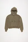 Acne Studios Hoodie Blurred Logo In Mud Brown