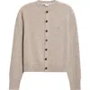 Acne Studios Keny Core Wool & Yak Hair Cardigan In Neutral