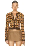 Acne Studios Argyle-knit Button-up Cardigan