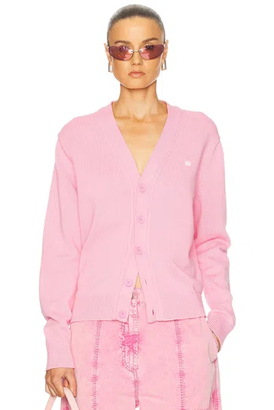Acne Studios Keven Cardigan In Cameo Pink