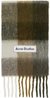 Acne Studios Women Fringed Scarf With Logo