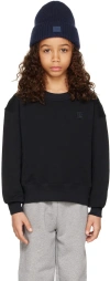 Acne Studios Black Cotton Sweatshirt In Black