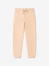 Acne Studios Mini Frack Logo-appliquéd Cotton-jersey Sweatpants In Pink