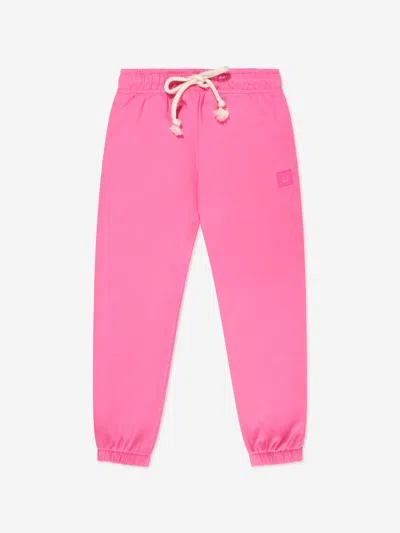 Acne Studios Kids Mini Frack X Face Joggers In Pink