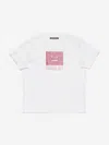 Acne Studios Nash Face Cotton Jersey T-shirt In White