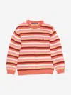 Acne Studios Kids Striped Knitted Jumper In Multi