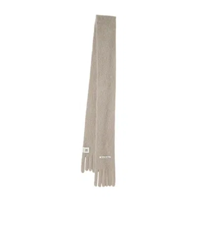 Acne Studios Kinna Skinny Scarf In Neutral