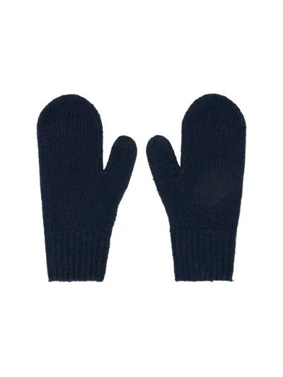 Acne Studios Kivona Knit Mittens Gloves In Blue