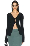 Acne Studios Kluid Cardigan In Black