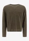 Acne Studios Men Cashmere Crewneck Sweater In Green