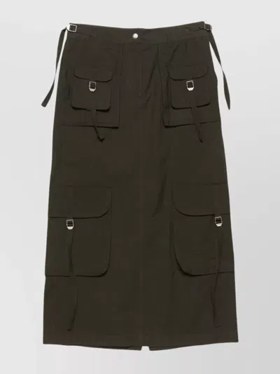 Acne Studios Knee Length And Midi Skirts In Grey