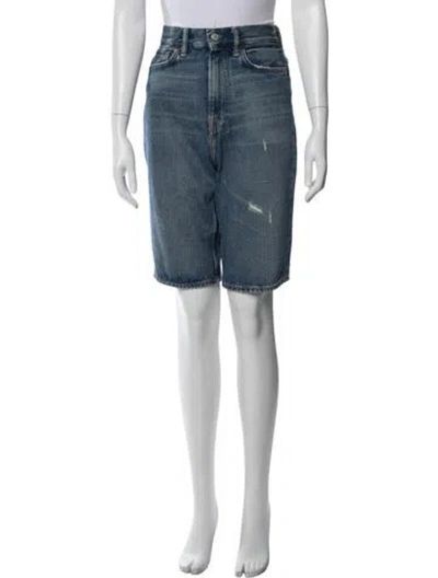 Pre-owned Acne Studios Knee-length Shorts W/ Tags In Blue