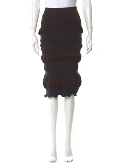 Pre-owned Acne Studios Knee-length Skirt In Brown