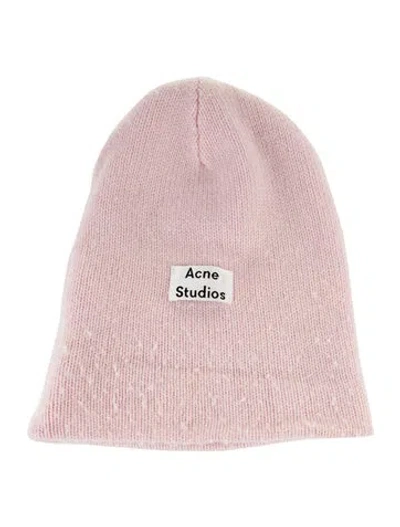 Pre-owned Acne Studios Knit Beanie In Pink