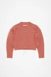 Acne Studios Knit Cardigan In Faded Pink