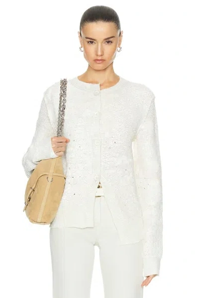 Acne Studios Knit Cardigan In Off White