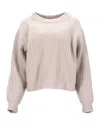 Acne Studios Knit Sweater In Ecru Wool In Neutral