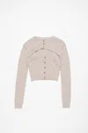 Acne Studios Cardigan In Sand Beige