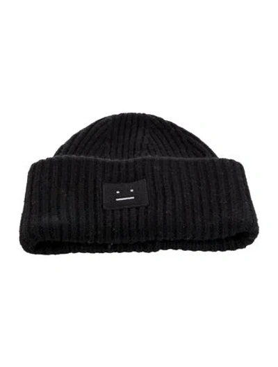 Pre-owned Acne Studios Knitted Beanie In Black