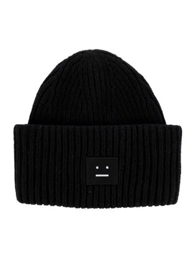 Pre-owned Acne Studios Knitted Beanie In Black