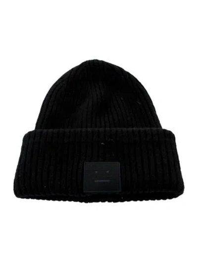 Pre-owned Acne Studios Knitted Beanie In Black