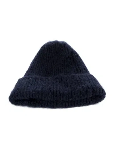 Pre-owned Acne Studios Knitted Beanie In Blue