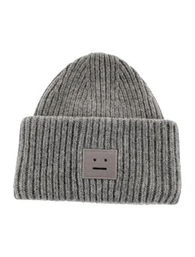 Pre-owned Acne Studios Knitted Beanie In Grey