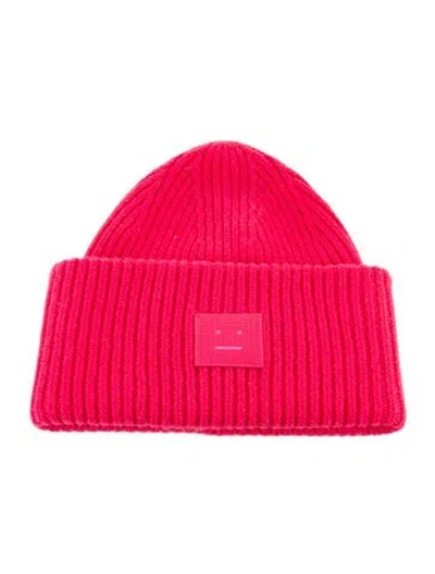 Pre-owned Acne Studios Knitted Beanie In Pink