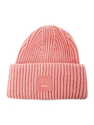 Pre-owned Acne Studios Knitted Beanie In Pink
