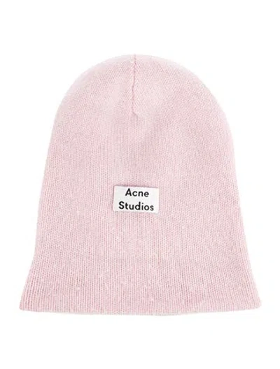 Pre-owned Acne Studios Knitted Beanie In Pink