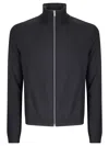 Acne Studios Knitted Full-zip Sweater In Black
