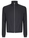 Acne Studios Knitted Full-zip Sweater In Blue