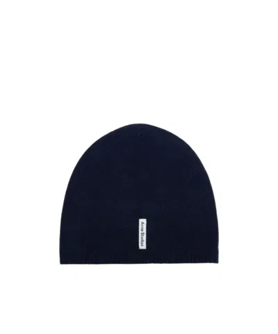 Acne Studios Knitted Hat In Black