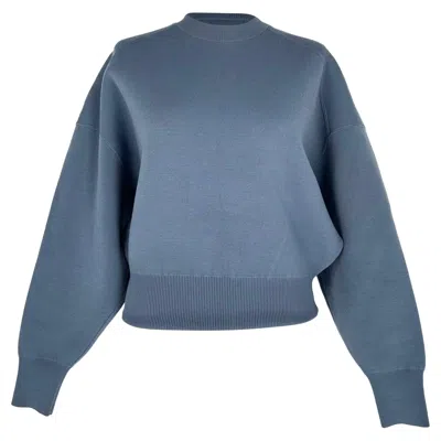 Pre-owned Acne Studios Knitted Sweater In Blue Polyester