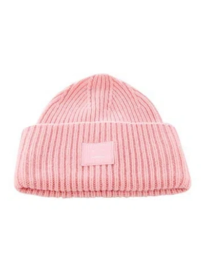 Pre-owned Acne Studios Knitted Winter Beanie In Pink
