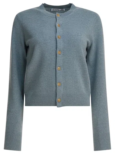 Acne Studios Wool Cardigan Knitwear Light Blue