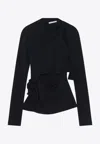 Acne Studios Knots And Cut-out Long-sleeved Top