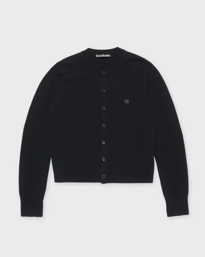 Acne Studios Kofta Yak Wool Fitted Svart In Black