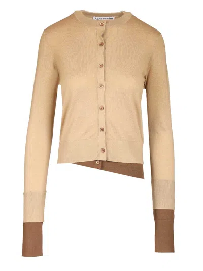 Acne Studios Kohona Silky Wool Knitwear Beige In Neutral