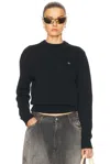 Acne Studios Kolos Crewneck Sweater In Black