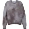 Acne Studios Koros Sprayed Crewneck Sweater In Anthracite Grey