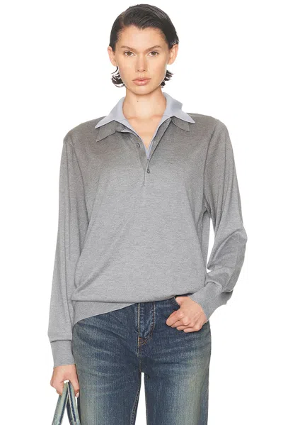 Acne Studios Koyat Silky Wool Sweater In Gray
